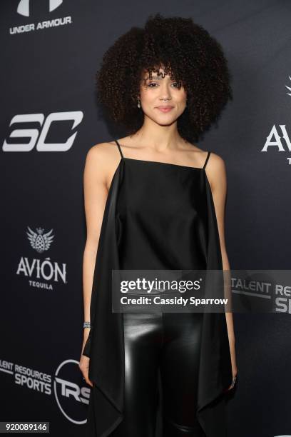 Nathalie Emmanuel Attends Tequila Avion hosts NBA All-Star After Party presented by Talent Resources on February 17, 2018 in Beverly Hills,...