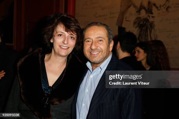 Director of Theatre Antoine Stephanie Bataille and Actor Patrick Timsit attend "Inconnu A Cette Adresse" Theater Play during "Paroles Citoyennes" 10...