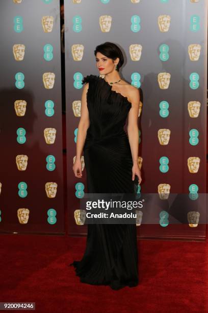 Gemma Arterton attends the EE British Academy Film Awards held at Royal Albert Hall on February 18, 2018 in London, England