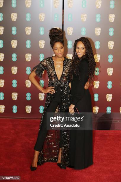 Naomie Harris attends the EE British Academy Film Awards held at Royal Albert Hall on February 18, 2018 in London, England