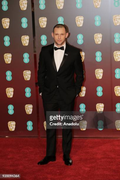 Jamie Bell attends the EE British Academy Film Awards held at Royal Albert Hall on February 18, 2018 in London, England