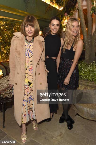 Anna Wintour, Bee Shaffer and Sienna Miller attend as Tiffany & Co. Partners with British Vogue, Edward Enninful, Steve McQueen, Kate Moss and Naomi...