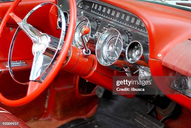 american dream fifties car 7 - vintage luxury car stock pictures, royalty-free photos & images