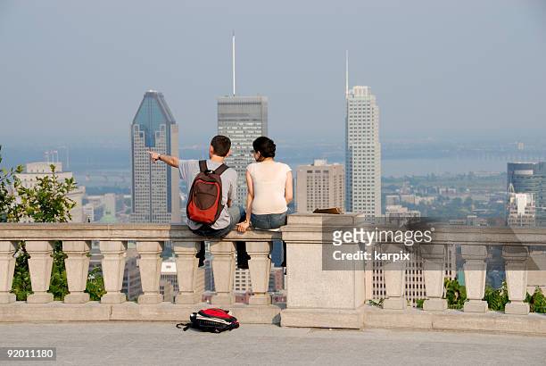 travellers in montreal - montréal stock pictures, royalty-free photos & images