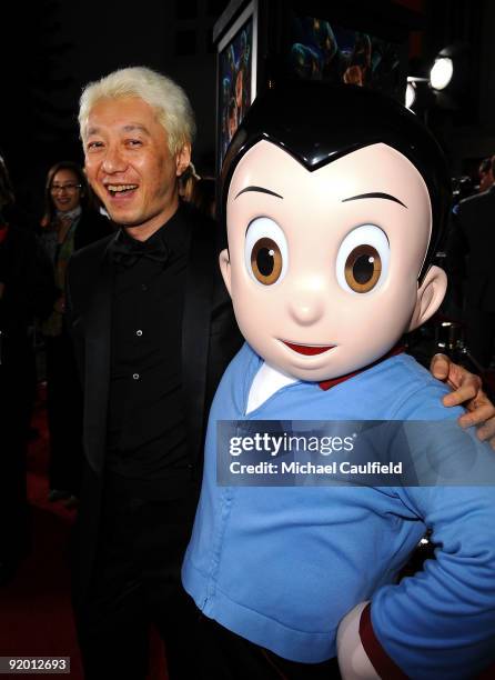 Son of Astro Boy creator Macoto Tezuka arrives at the Los Angeles Premiere of "Astro Boy" held at Mann Chinese 6 on October 19, 2009 in Los Angeles,...