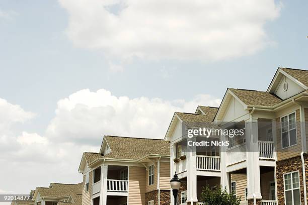 new apartments for young movers - gable stock pictures, royalty-free photos & images