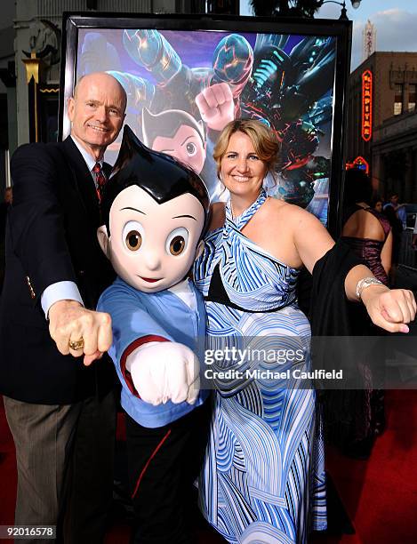 Former CEO of Imagi Studios Doug Glen and Executive VP of Imagi Studios Erin Corbett arrive at the Los Angeles Premiere of "Astro Boy" held at Mann...