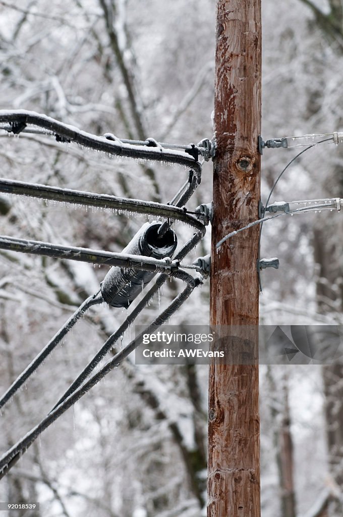 Frozen power lines