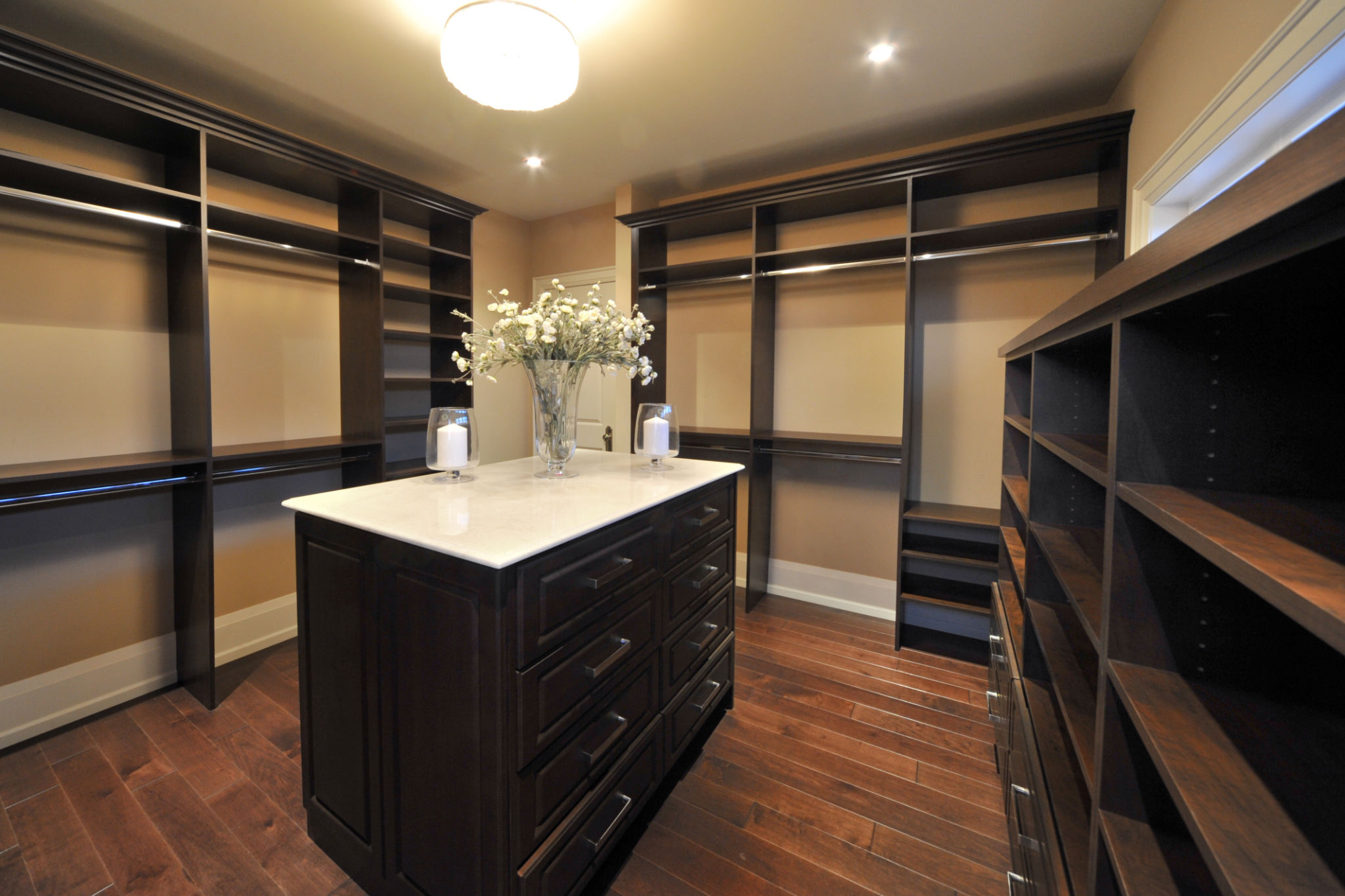 wooden closet