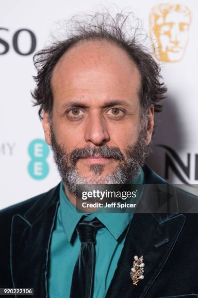 Luca Guadagnino attends the EE British Academy Film Awards nominees party at Kensington Palace on February 17, 2018 in London, England.