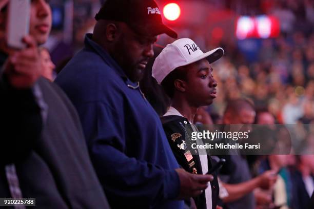 Caleb McLaughlin attends the NBA All-Star Game as a part of 2018 NBA All-Star Weekend at STAPLES Center on February 18, 2018 in Los Angeles,...