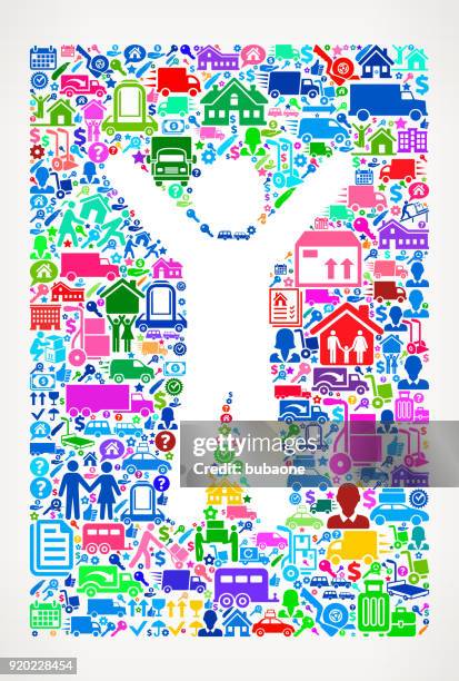 guy moving and relocation vector icon pattern - movers icon package stock illustrations