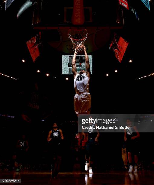 Bradley Beal of Team LeBron goes to the basket against Team Stephen during the NBA All-Star Game as a part of 2018 NBA All-Star Weekend at STAPLES...