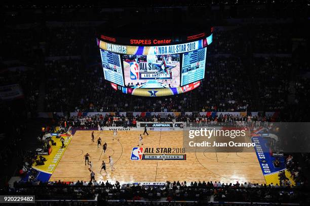 General view of STAPLES Center during the NBA All-Star Game as a part of 2018 NBA All-Star Weekend on February 18, 2018 in Los Angeles, California....