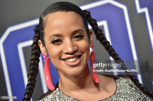 Actress Dascha Polanco attends ROOKIE USA Fashion Show at Milk Studios on February 15, 2018 in Los Angeles, California.