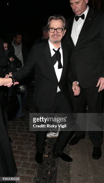 Gary Oldman seen at Universal and Working Title - BAFTAs afterparty at Chiltern Firehouse after attending the EE British Academy Film Awards at the...
