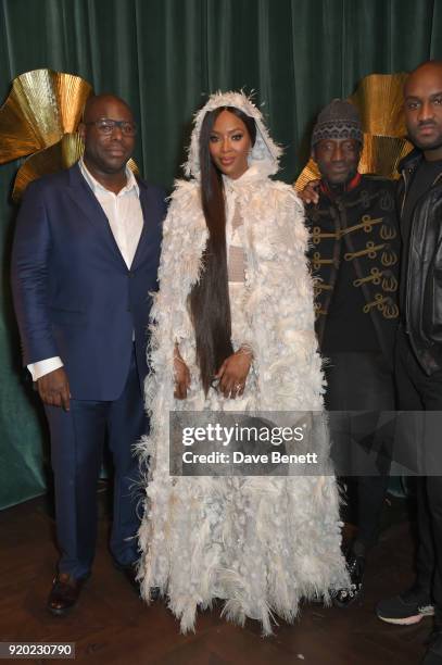 Steve McQueen, Naomi Campbell guest and Virgil Abloh attend as Tiffany & Co. Partners with British Vogue, Edward Enninful, Steve McQueen, Kate Moss...