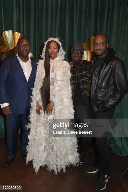 Steve McQueen, Naomi Campbell and Virgil Abloh attend as Tiffany & Co. Partners with British Vogue, Edward Enninful, Steve McQueen, Kate Moss and...