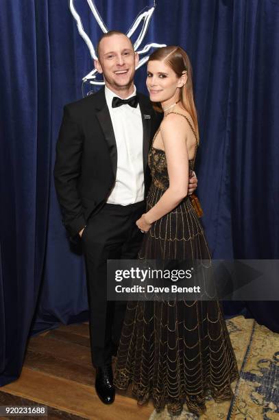 Jamie Bell and Kate Mara attend the Grey Goose 2018 BAFTA Awards after party on February 18, 2018 in London, England.