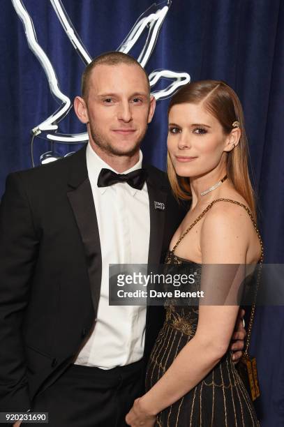 Jamie Bell and Kate Mara attend the Grey Goose 2018 BAFTA Awards after party on February 18, 2018 in London, England.