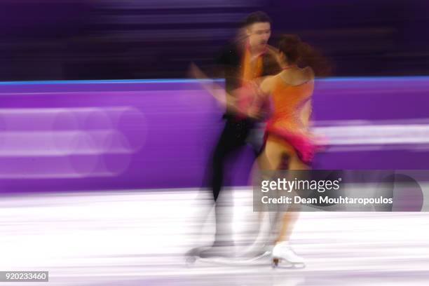 Kana Muramoto and Chris Reed of Japan compete during the Figure Skating Ice Dance Short Dance on day 10 of the PyeongChang 2018 Winter Olympic Games...