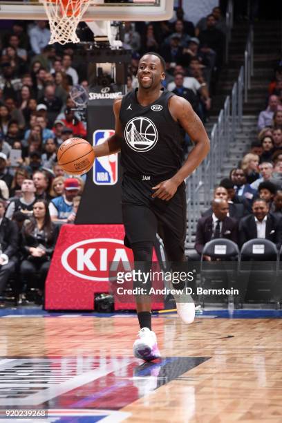 Draymond Green Of Team Stephen handles the ball during the NBA All-Star Game as a part of 2018 NBA All-Star Weekend at STAPLES Center on February 18,...