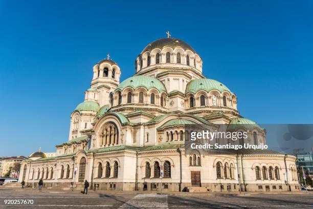 alexander nevsky cathedral - bulgarije stockfoto's en -beelden