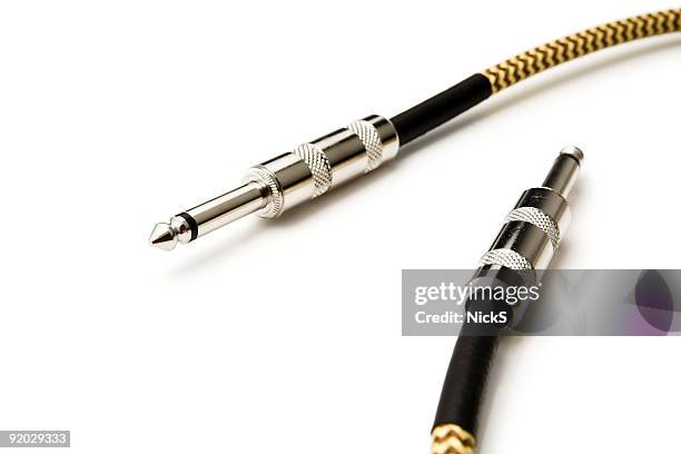 retro guitar cable - but stockfoto's en -beelden