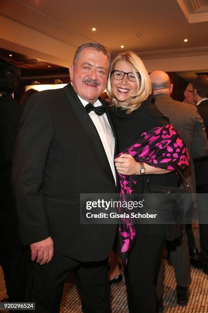 Joseph Hannesschlaeger and his girlfriend Bettina Geyer during the Movie Meets Media "MMM" event on the occasion of the 68th Berlinale International...