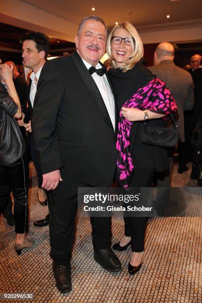 Joseph Hannesschlaeger and his girlfriend Bettina Geyer during the Movie Meets Media "MMM" event on the occasion of the 68th Berlinale International...