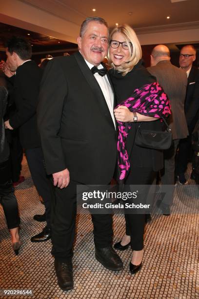 Joseph Hannesschlaeger and his girlfriend Bettina Geyer during the Movie Meets Media "MMM" event on the occasion of the 68th Berlinale International...