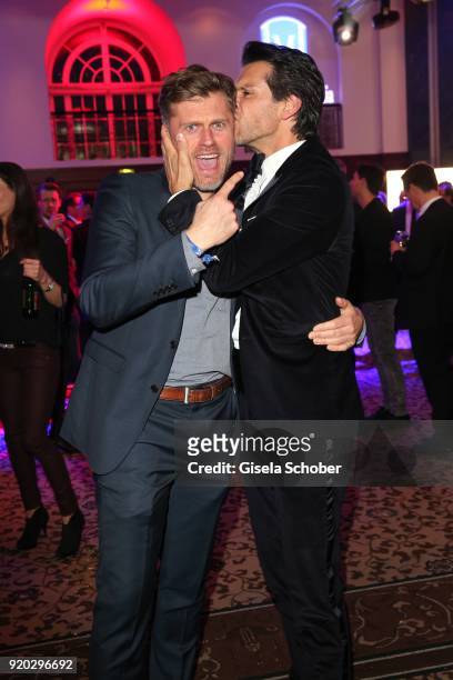 Jens Atzorn and Florian Odendahl during the Movie Meets Media "MMM" event on the occasion of the 68th Berlinale International Film Festival at Hotel...