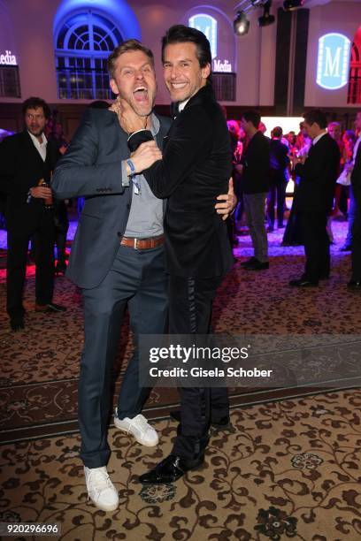 Jens Atzorn and Florian Odendahl during the Movie Meets Media "MMM" event on the occasion of the 68th Berlinale International Film Festival at Hotel...