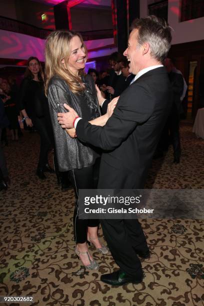 Tanja Wedhorn, Marco Girnth during the Movie Meets Media "MMM" event on the occasion of the 68th Berlinale International Film Festival at Hotel Adlon...