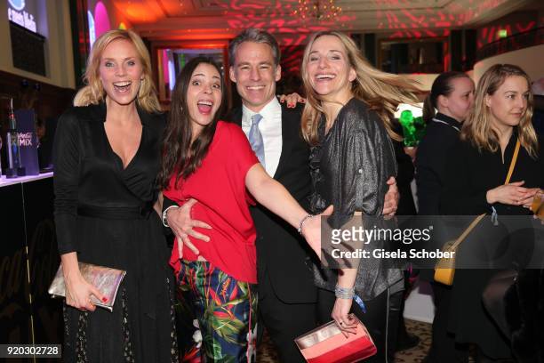 Melanie Marschke, Katja Woywood, her husband Marco Girnth and Tanja Wedhorn during the Movie Meets Media "MMM" event on the occasion of the 68th...