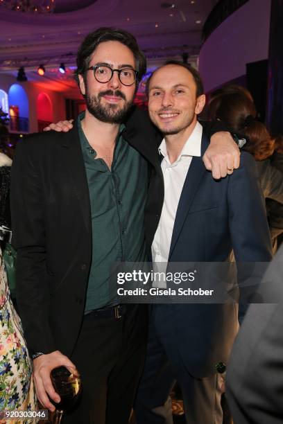 Director David Dietel, son of Helmut Dietl,and Luca Verhoeven, son of Senta Berger and Michael Verhoeven, during the Movie Meets Media "MMM" event on...