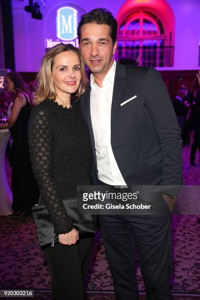 Denise Zich and her husband Andreas Elsholz during the Movie Meets Media "MMM" event on the occasion of the 68th Berlinale International Film...