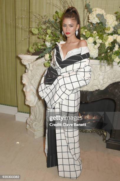 Zendaya attends as Tiffany & Co. Partners with British Vogue, Edward Enninful, Steve McQueen, Kate Moss and Naomi Campbell to celebrate fashion and...