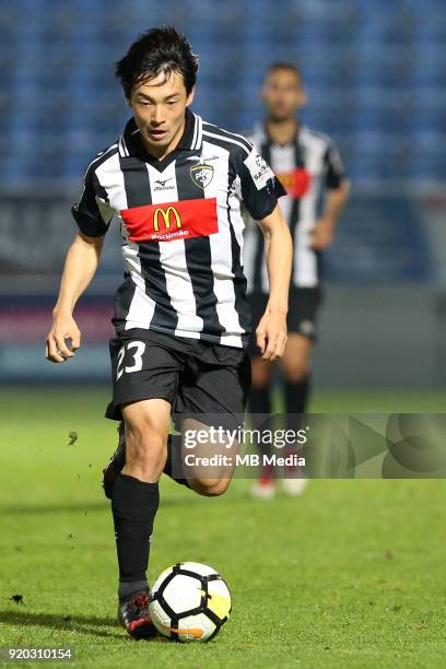 Portimonense's Japanese International Shoya Nakajima in action against Feirense , during liga nos soccer match, Feirense - Portimonense held at...