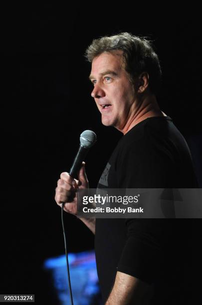Jim Florentine performs at The Stress Factory Comedy Club on February 18, 2018 in New Brunswick, New Jersey.