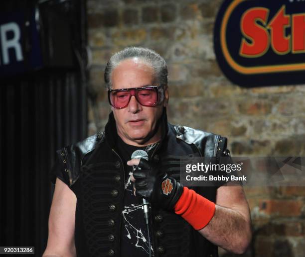 Andrew Dice Clay performs at The Stress Factory Comedy Club on February 18, 2018 in New Brunswick, New Jersey.