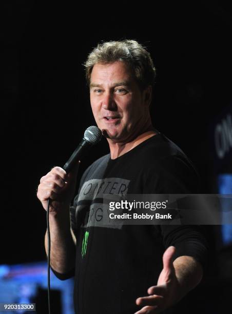 Jim Florentine performs at The Stress Factory Comedy Club on February 18, 2018 in New Brunswick, New Jersey.