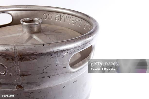 beer keg ready for a party - keg stock pictures, royalty-free photos & images