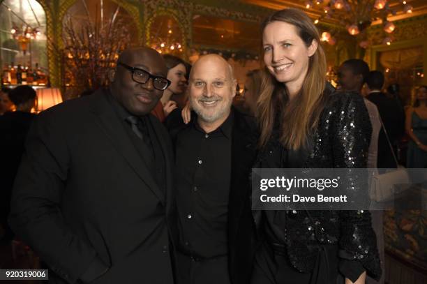 Edward Enninful, Sam McKnight and guest attend as Tiffany & Co. Partners with British Vogue, Edward Enninful, Steve McQueen, Kate Moss and Naomi...