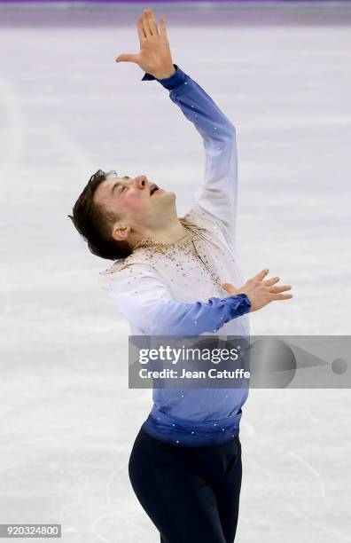 Misha Ge of Uzbekistan during the Figure Skating Men Free Program on day eight of the PyeongChang 2018 Winter Olympic Games at Gangneung Ice Arena on...