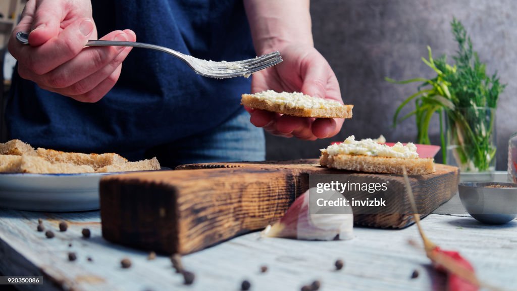 Cooking of sandwiches