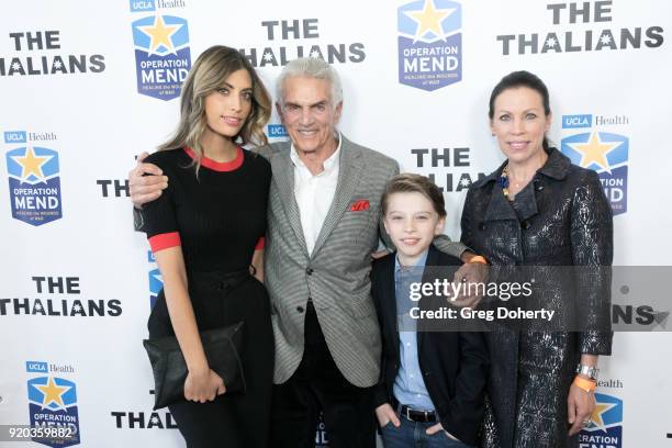 Rachel Pierce, Steve Taub, Ethan Jones and Joanne Jones attend The Thalians: Hollywood for Mental Health Presidents Club Party at Dorothy Chandler...