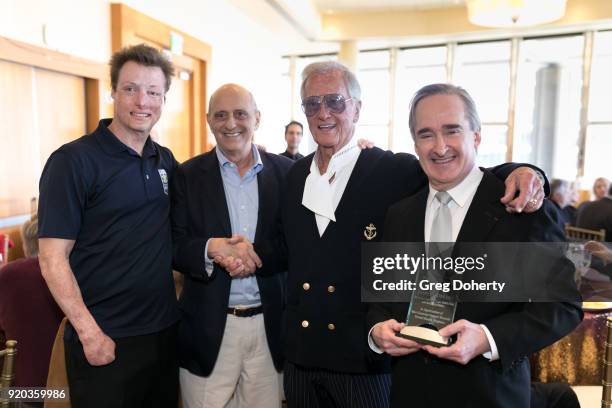 Joey Paul, Ron Katz, Pat Boone, and James Conlon attend The Thalians: Hollywood for Mental Health Presidents Club Party at Dorothy Chandler Pavilion...