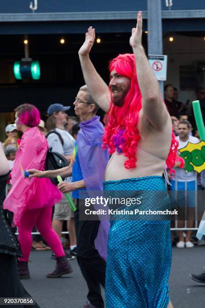 auckland pride parade 2018 - auckland pride parade 2018 stockfoto's en -beelden