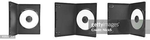 blank dvd case (3 angles) - dvd fodral bildbanksfoton och bilder